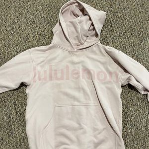 Lululemon logo light pink womens sweatshirt size 8